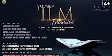IFGSTL's 1st Annual Ilm Intensive primary image