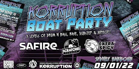 KORRUPTION x EXTRA SPICY x SCRATCHES RECORDS BOAT PARTY primary image