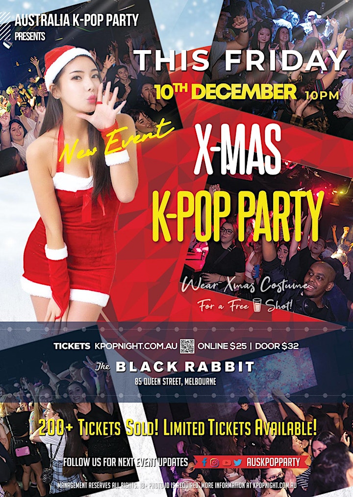 [Tomorrow] Melbourne Kpop Party 10th Dec [25 Tickets Left! 300+ Guests] image