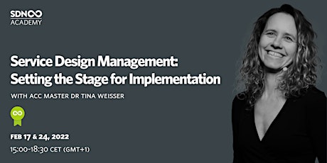 Service Design Management - Setting the Stage for Implementation billets