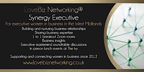 Synergy #LoveBiz Networking® Online Meeting for Executive Women in Business tickets