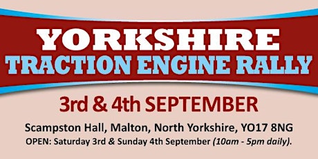 Yorkshire Traction Engine Rally 2022 - Admission Tickets tickets
