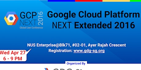 GDG-SG: GCP Next Extended 2016 primary image