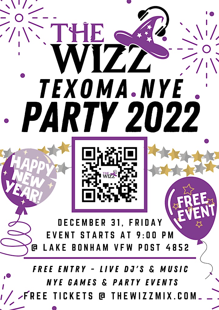 THE WIZZ TEXOMA NYE PARTY 2022 image