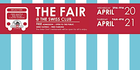 The Fair @ the Swiss Club 2016 | 20th - 21st April primary image