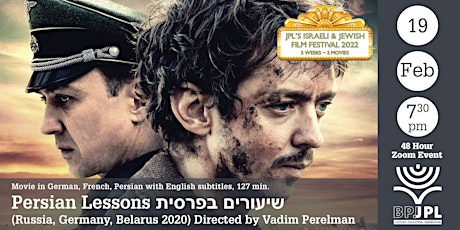 IJFF 2022 - Movie 5:  Persian Lessons   שיעורים בפרסית tickets