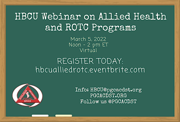 HBCU Webinar on Allied Health and ROTC Programs image