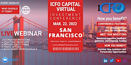 Live Web Event: The iCFO Virtual Investor Conference - San Francisco tickets