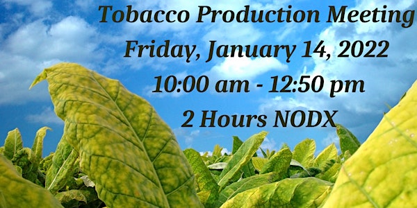 Johnston County Tobacco Production Meeting