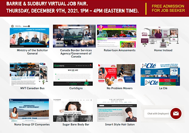 Sudbury Virtual Job Fair - Tuesday, March 1st, 2022 image