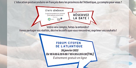 Forum citoyen de l'Atlantique tickets