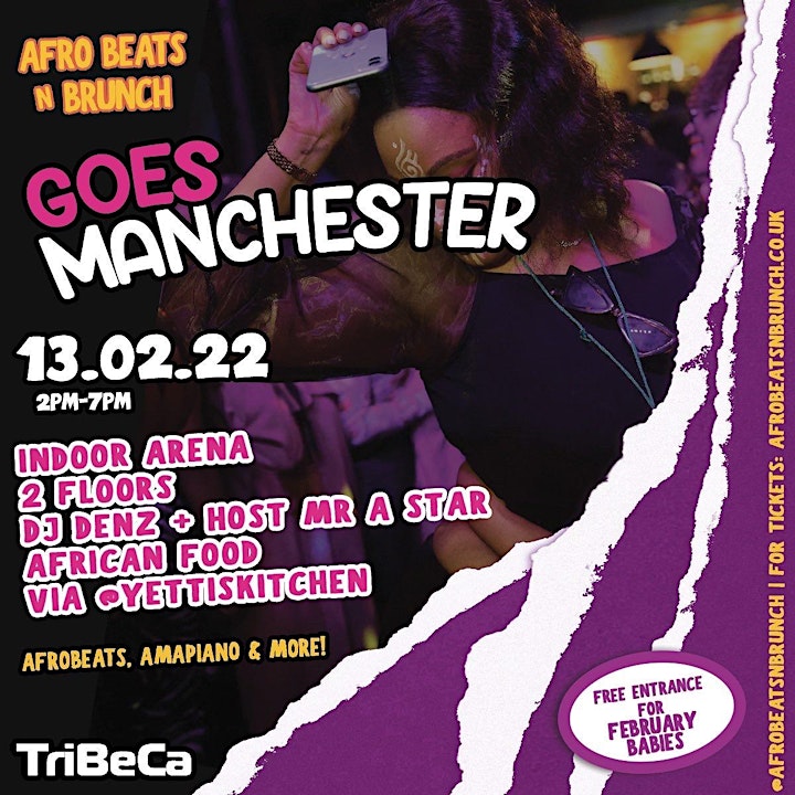 Afrobeats N Brunch - Sun 13th Feb MANCHESTER Spring UK TOUR image