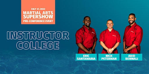 2022 Pre-Conference Event:  Instructor College