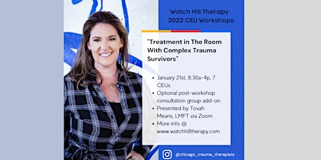 Treatment in the Room With Complex Trauma Survivors tickets