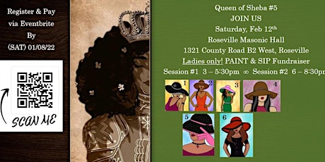 Queen of Sheba #5 Ladies Only Paint & Sip tickets