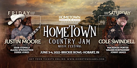 Hometown Country Jam 2022: Cole Swindell and Justin Moore tickets