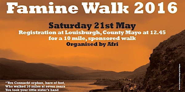 Famine Walk 2016: Memory, Solidarity, Sovereignty