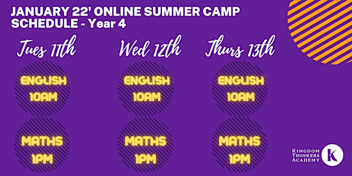 JANUARY 22'  ONLINE SUMMER CAMP image