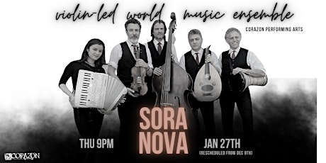Sora Nova Violin-Led World Music in Topanga Canyon entradas
