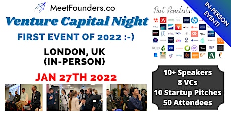 Venture Capital Night 2022 [London, UK] by MeetFounders tickets