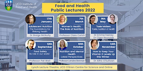 UCD Food and Health Public Lectures 2022 tickets