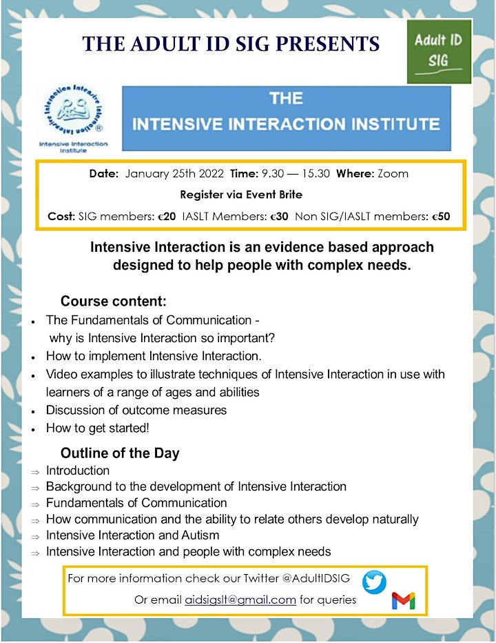 Introduction to Intensive Interaction Full Day image
