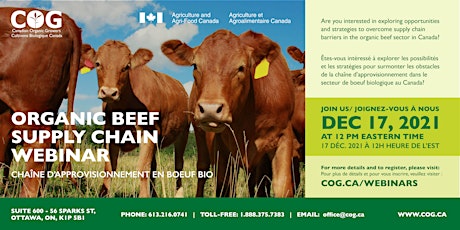 Organic Beef Supply Chain — Chaîne d'approvisionnement en boeuf bio