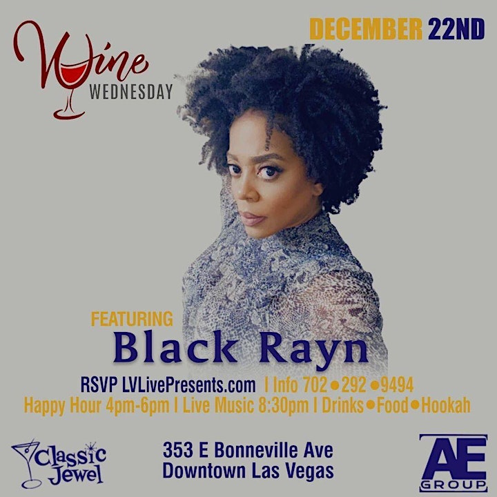
		Wine Wednesday f/ Songstress BLACK RAYN w/ The VybeTribe Band image
