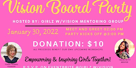 Mother & Daughter Vision Board party With GWV primary image