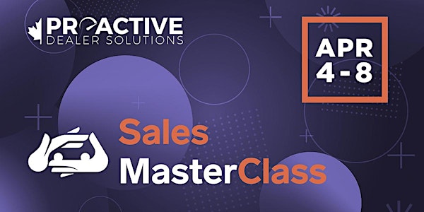 April - Canadian Sales MasterClass