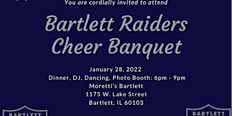Bartlett Raiders Cheer Banquet tickets