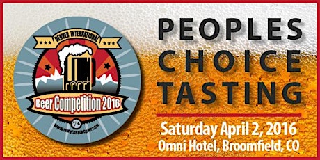2016 Denver International Beer Competition- People's Choice Tasting primary image