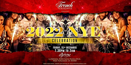 Imagen principal de New Year's Eve Cabaret by French Tuesdays (General Admission Tickets)