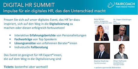 HR Digital Summit - Das Event für Personalverantwortliche ingressos