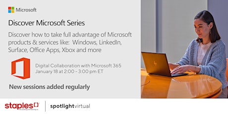 Discover Microsoft Series - Digital Collaboration with Microsoft 365 tickets
