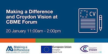 Making A Difference Taster Session with Croydon Vision tickets