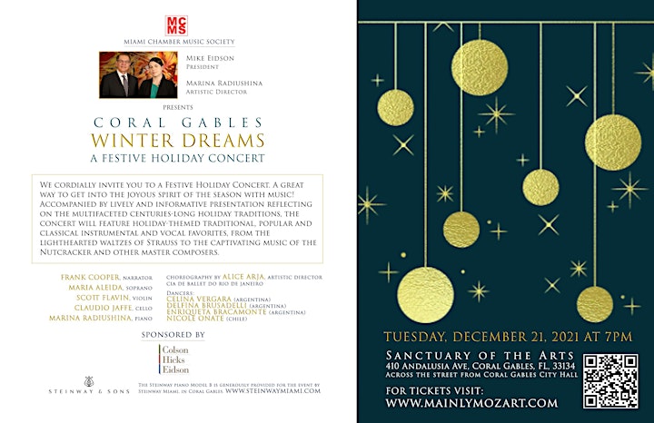 The Coral Gables Winter Dream, a Festive Holiday Concert image