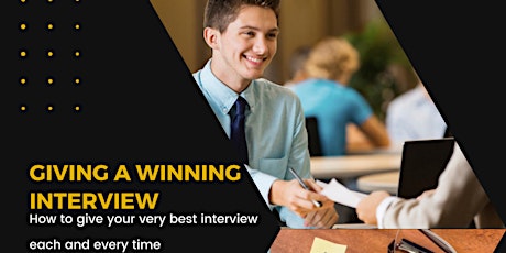 ZOOM-Giving A Winning Interview tickets