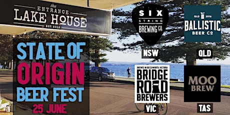 State of Origin Beer Competition at The Entrance Lake House tickets