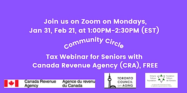 Tax Webinar Series with CRA: Benefits & Credits for Seniors