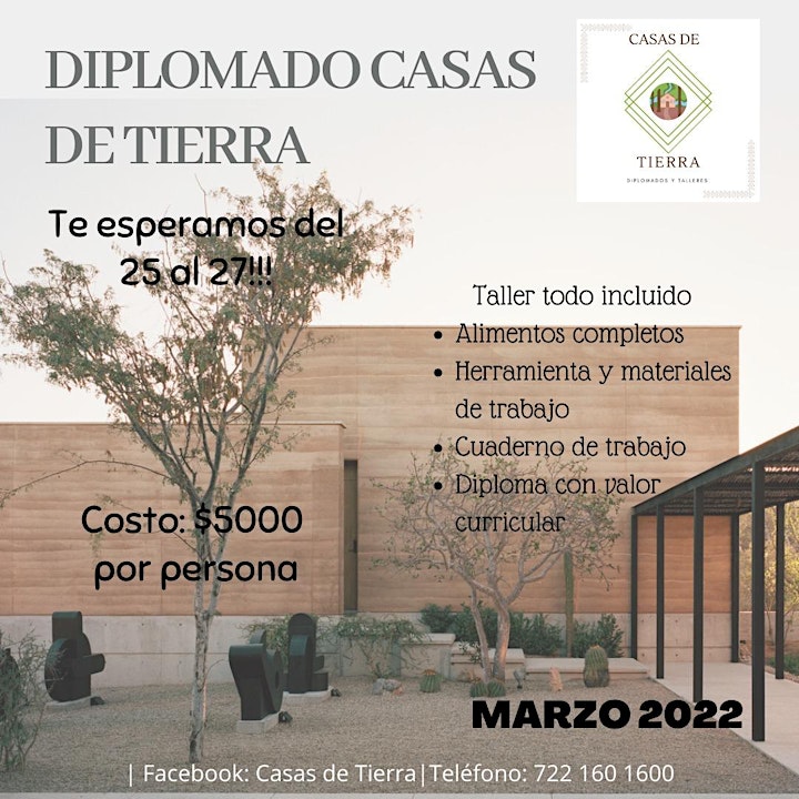 DIPLOMADO CASAS DE TIERRA 3 Dias|Tapial-Construccion con Tierra Compactada image