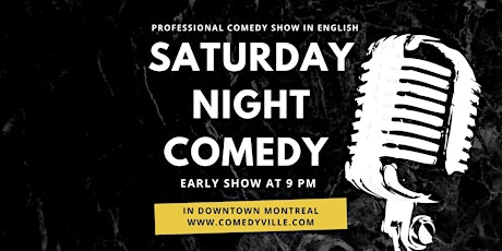 Live Stand Up English Comedy Shows Montreal at Comedy Club Montreal (9 PM) tickets
