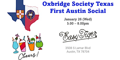 Oxbridge Society Texas First Austin Social tickets