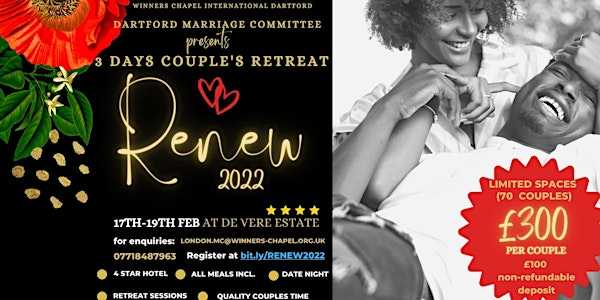Christian married couples' retreat 2022