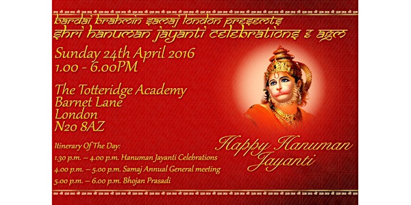 Hanuman Jayanti Celebrations & AGM