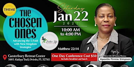 Chosen Ones Conference. The 5fold in the lead with new Kingdom strategies tickets