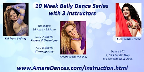 10 Week Belly Dance Series: 3 Instructors primary image