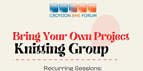 Bring your own project - Knitting Group tickets