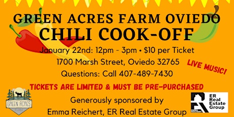 Annual Chili Cook-Off at Green Acres Farm Oviedo
