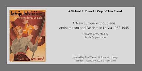 Virtual PhD and a Cup of Tea: A ‘New Europe’ without Jews tickets